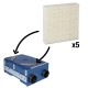 Lot de 5 filtres G4 pour échangeur collectif AVEC BY-PASS [- Filtration VMC double flux - ALDES]