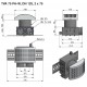 Bouche chauffante 400 W murale DN 125 - 2 x 75 mm [- Bouches chauffantes pour VMC double flux - PAUL - ZEHNDER]