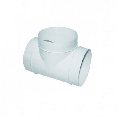 Té circulaire à 90° Ø 100 ou 125 mm - TEHC [- conduits PVC de Ventilation - Atlantic]