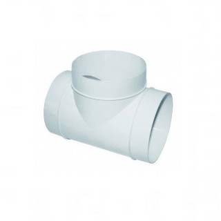 Té circulaire à 90° Ø 100 ou 125 mm - TEHC [- conduits PVC de Ventilation - Atlantic]