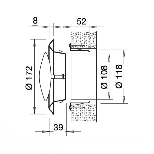 DOMUX Bouche VMC 125 mm Inox - Bouche aération réglable ronde 125 mm -  Extraction ou insufflation - En acier inoxydable 304 pour conduit et gaine  VMC, hotte et extracteur - Mur ou plafond : : Bricolage