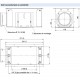 Boîtier de bouche CLD - Hauteur 140 mm - Manchon longitudinal Ø 75 ou 90 mm [- mural, sol ou plafond - Réseau PEHD - Zehnder]