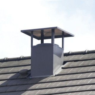 Sortie de toit esthétique pour toiture tuile (avec kit étanchéité) - Ø 125 à 630 mm [- STE - accessoire VMC - Aldès]