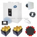 Kit P04 IDEO² 325 Ecowatt Radio - Promotion avec nouvelle VMC IDEO [- VMC Double flux Très Haut Rendement - 600086 - S&P]