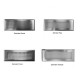 Grille Design métallique "OnFloor" pour ComfoFlat 51 (350 x 110 mm) [- mural ou sol - Réseau ComfoFlat - Zehnder]