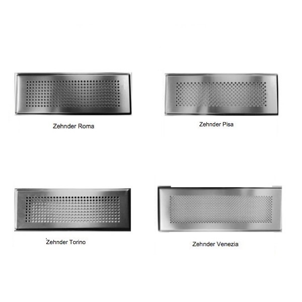 Grille ronde métallique Venezia - Ø 125 mm - Blanche ou Inox [- Bouche  acier - Réseau ventilation - Zehnder]