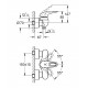 EUROSTYLE - Mitigeur monocommande 1/2" Douche [- Robinetterie salle de bains - GROHE]