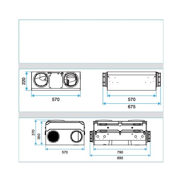 Motoventilateur (moteur + ventilateur) pour DEE FLY MODULO et DEE FLY 90 -  pièce détachée VMC double flux - ALDES