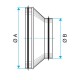 Adaptateur à joints Mâle-Mâle Ø 150, 160, 180 et 200 mm - ComfoPipe [- Conduits VMC en Polypropylène - Zehnder]