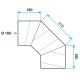 Coude 90° polyéthylène isolé Ø 125, 160, 180 et 200 mm [- Conduits PE Calogaine Pro - ALDES]