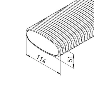 Conduit flexible plat 20 mètres - FRS-R [- Conduits et accessoires VMC en PE - Réseau FlexPipe Plus - Helios]