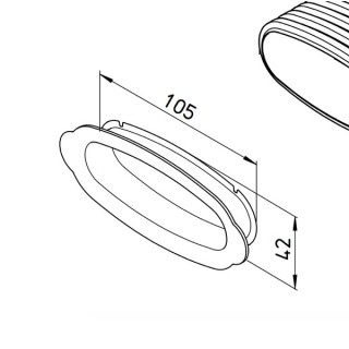 Bouchons pour conduit plat 51 mm (lot de 10 pièces) [- FRS-VD 51 - Réseau FlexPipe - Helios]