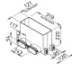 Plénum sol/mur rectangulaire pour conduits plats 51 mm [(sans grille) - FRS-WBK 2-51 - Réseau FlexPipe - Helios]