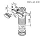 Plénum terminal coudé pour conduits plats 51 mm [- FRS-DKV 2-51/125 - Réseau FlexPipe - Helios]
