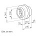 InlineVent RR Ø 100, 125, 160, 200, 250 et 315 mm [- Ventilateurs centrifuges pour gaines - HELIOS]