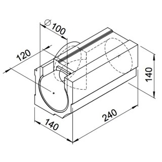 Té horizontal - lot de 4 pièces - (RP-T et RP-ST) [- Conduits VMC apparents - Réseau RenoPipe - Helios]