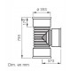 Te 90° Ø 300/300 en PP avec joints - LEWT-TE DN 300/300 [- Géoventilation / Puits canadien - Helios]