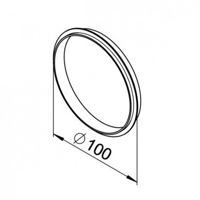 Joints à lèvre DN100 - lot de 10 pièces - (RP-LD) [- Conduits VMC apparents - Réseau RenoPipe - Helios]