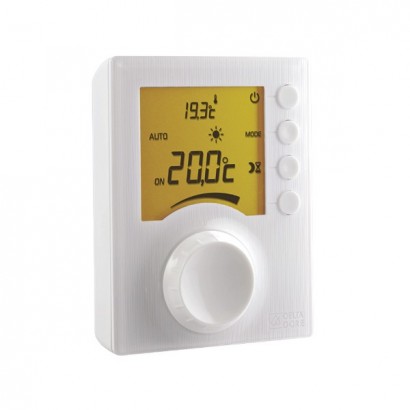 TYBOX 31 - Thermostat d'ambiance filaire à molette pour chaudière ou PAC  non réversible - Delta Dore