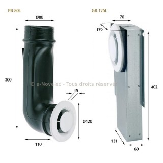 Bouche VMC 100 mm Réglable en Acier Blanc Laqué - Insufflation - Durable et  Élégante - VMC Simple et Double Flux - Installation Mur ou Plafond - DN100