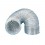 Gaine souple aluminium GSA -30°C à +250°C - 3 mètres - Ø 80, 100, 125, 150, 160, 200, 250 et 315 mm [- Conduits VMC - Unelvent]