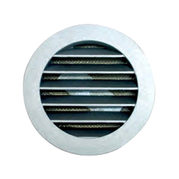 Grille circulaire Aluminium Prise / Rejet d'air Ø 100, 125, 160 et