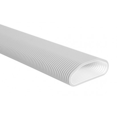 Conduit PEHD Optiflex Ovale - Antistatique et antibactérien - 20 mètres [- Conduits Polyéthylène et accessoires VMC - Aldès]