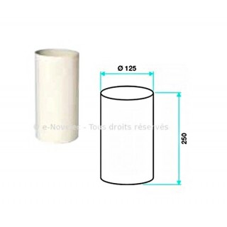 Rallonge circulaire Ø 125 mm [- Accessoires Réseau PEHD - Aldès]