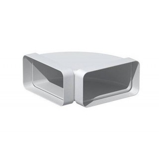 Coude horizontal rectangulaire 90° - CHR [- conduits PVC de Ventilation - Unelvent]