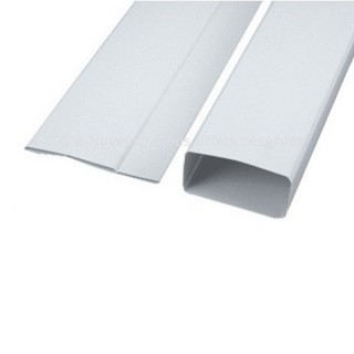 Tube rectangulaire pliant - TPL - Longueur 3 m [- conduits PVC de Ventilation - Unelvent]