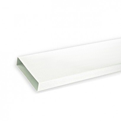 Tube rectangulaire long - TPR - longueur 3 m [- conduits PVC de Ventilation - Unelvent]