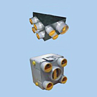 Plénum d'extraction AKOR (5 ou 7 piquages) [- Répartiteur VMC - Unelvent]