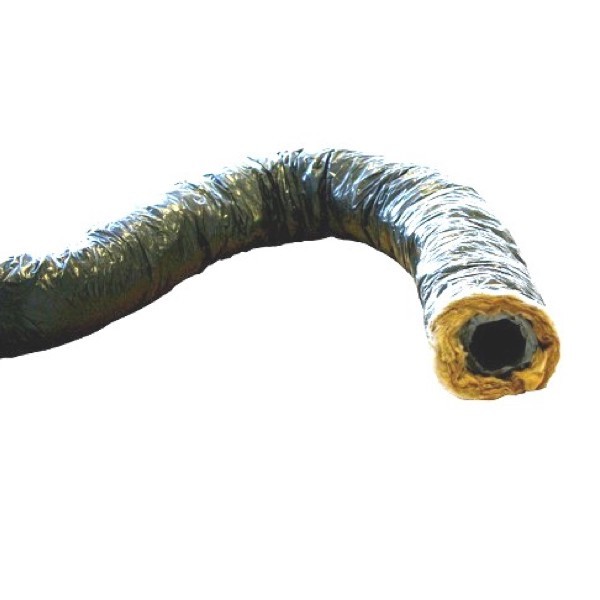 Gaine souple isolée ECOSOFT - Intérieur PVC - sans phtalates - Ø 80, 125,  160 et 200 mm - 6