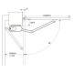 Platine de fixation pour pente à 20 % [ - Accessoire automatisme portails - Somfy]