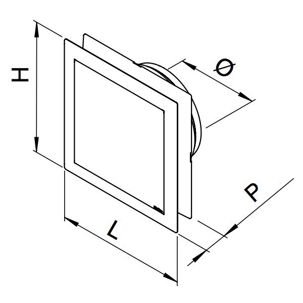 Bouche Design Inox réglable Ø 125 mm pour l'extraction et l'insufflation  (MTVI) - Bouches VMC réglables - Helios