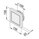 Bouche d'insufflation Design Ø 100 mm (DLVZ 100) [- Bouches Réseau RenoPipe - Helios]