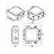Kit VMC Easyhome PureAIR CLASSIC Compact + bouches Colorline + Entrées d'air [- VMC Simple flux à capteurs de polluants - Aldès]