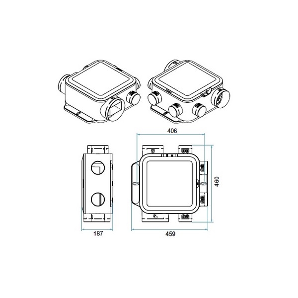 Bouche VMC SEKOIA - Ø 80 mm - BIP - Aldes