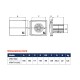 NOTUS HABITAT - 100 mm - [- Extracteur d'air permanent - Ventilation mécanique permanente - Vortice]