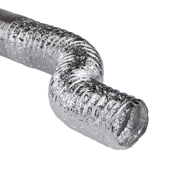 Gaine semi-rigide Aluminium - GA - T max + 250°C - Ø 80 à 500 mm - 3 mètres  - conduits VMC - Unelvent