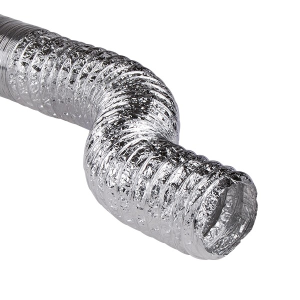 Gaine souple nu aluminium - Ø 80 mm - Couronne de 10 m - Vortice