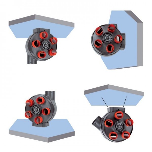 PENTA - Kit VMC simple flux autoréglable suspendue ou fixée + bouches