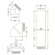 Coude 45° ComfoPipe Plus - Ø int. 160 et 200 mm [- Conduits VMC en Polypropylène - Zehnder]