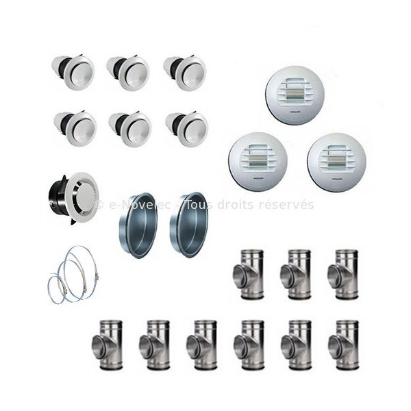 Kit accessoires DUOLIX installation linéaire [ VMC Double Flux Atlantic]