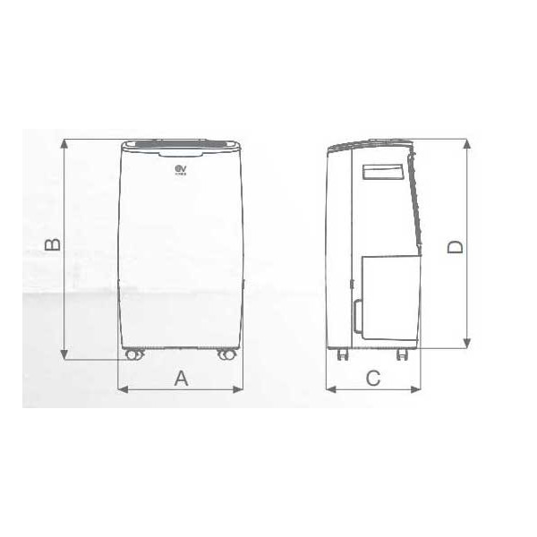 DHUM-16E - Déshumidificateur pièce 40 m2 - Déshumidification - Unelvent