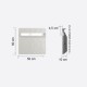 Sèche-serviettes Touch Silicium - BLANC QUARTZ avec barre inox [- Radiateur Inertie Minéral - VALDEROMA]