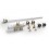 Pack robinetterie monopoint (thermostatisable) - Droit - Nickelé [- Monotube / Bitube Entraxe 50 mm - ACOVA]