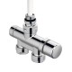 Pack robinetterie monopoint thermostatisable - Droit - Chromé [- Monotube / Bitube Entraxe 50 mm - ACOVA]