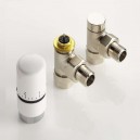 Pack robinetterie thermostatique Equerre - Nickelé [- ACOVA]