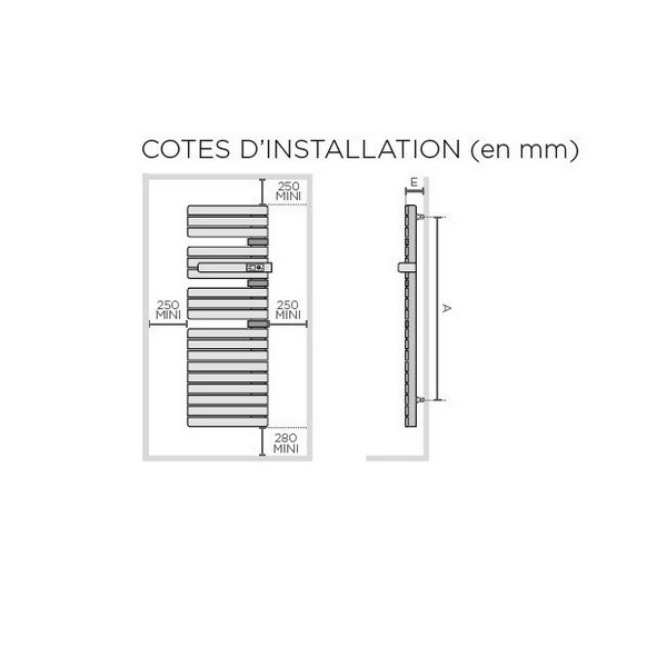 Tablette multifonction pour radiateur et sèche serviette Thermor